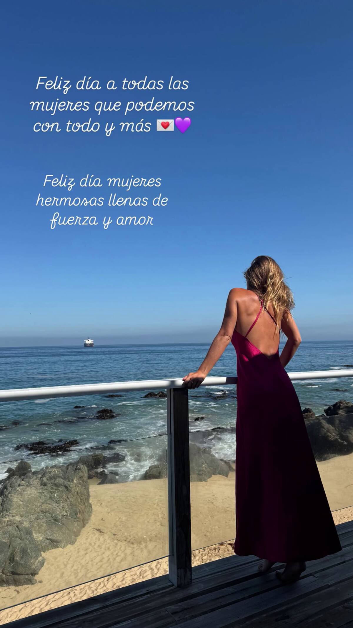 La actriz compartió un lindo mensaje en una gran locación. Créditos: @mmayte_rodríguez.