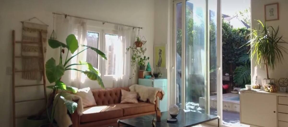Parte del living de su casa /CHV