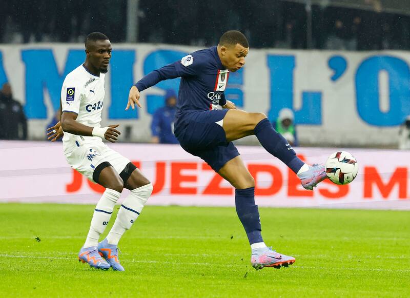Mbappé marcó en el duelo entre Olympique de Marsella y PSG