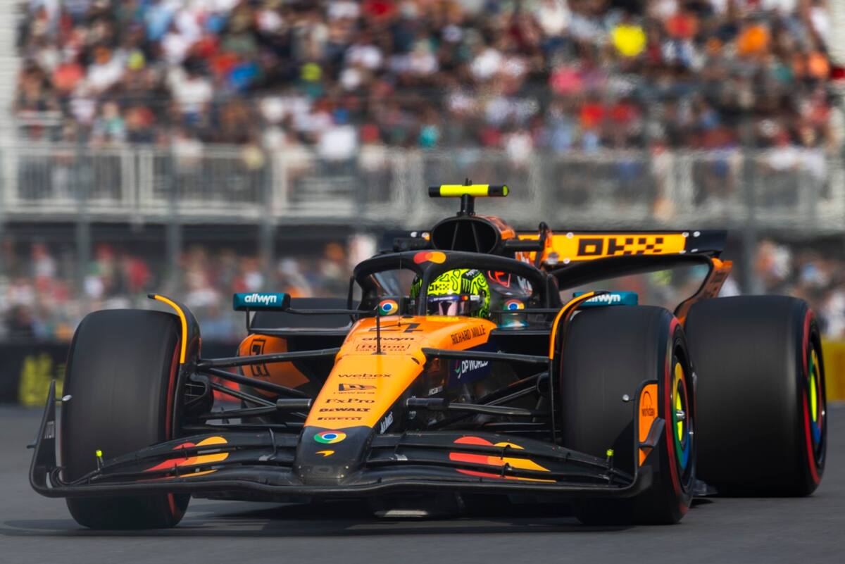 Lando Norris no tuvo un gran día en Montreal.