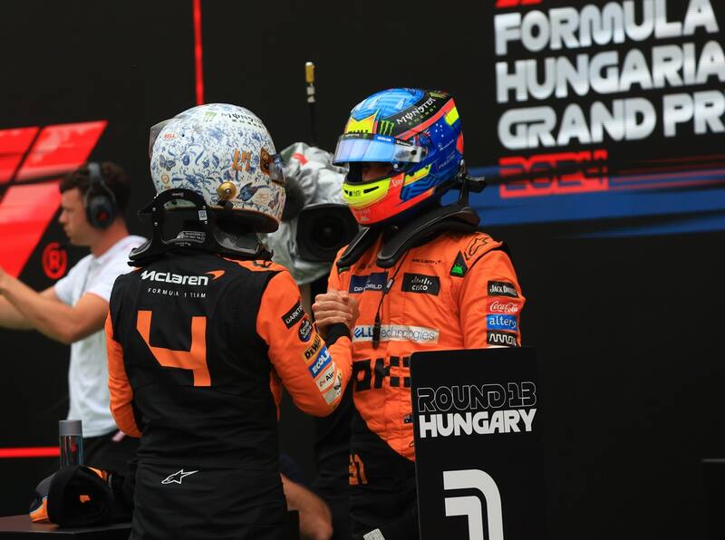 se quedó con la primera fila en el GP de Hungría. Foto: EFE