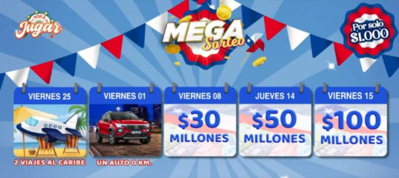 Este es el calendario con los premios que entrega "La Hora de Jugar" cada semana.