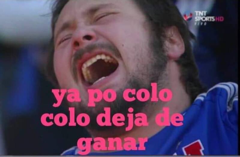 Meme tras el triunfo de Colo Colo ante Audax Italiano en el Monumental.