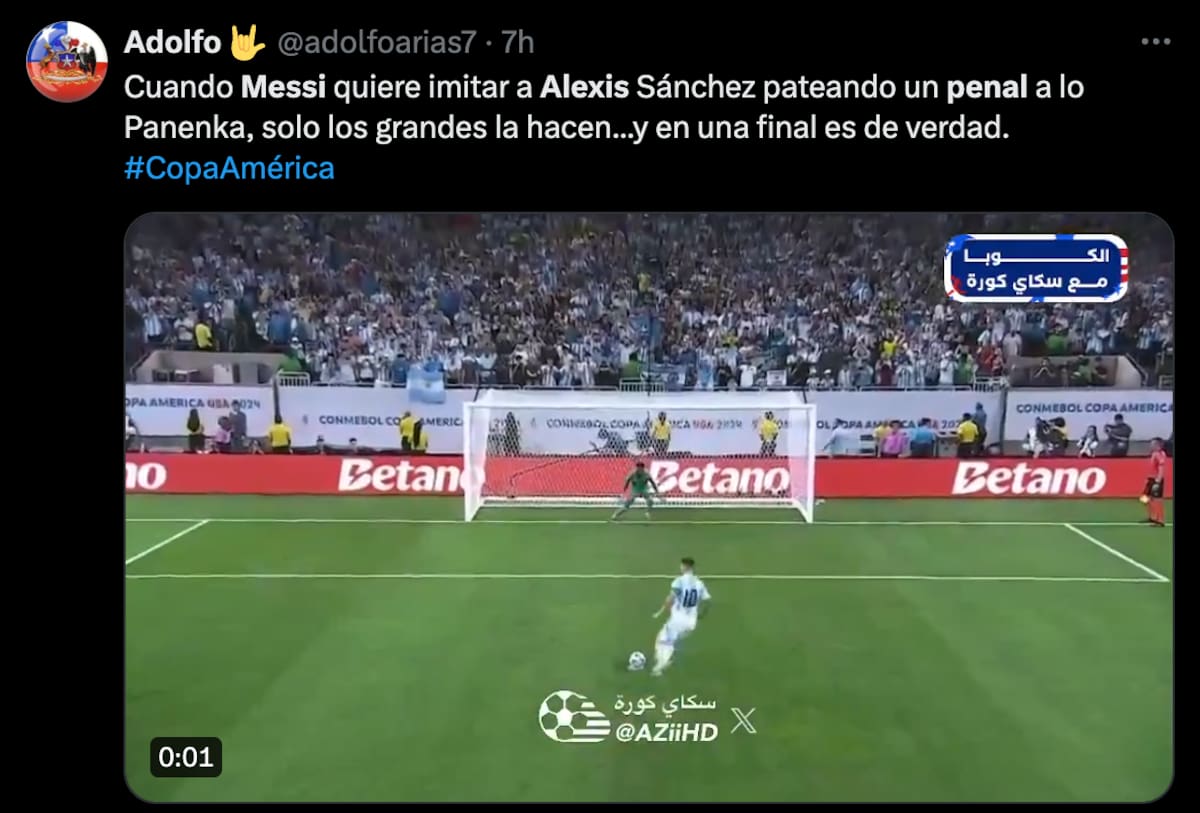 Memes del penal errado de Lionel Messi por Copa América.