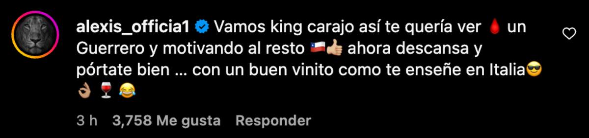 El mensaje de Alexis Sánchez a Arturo Vidal.