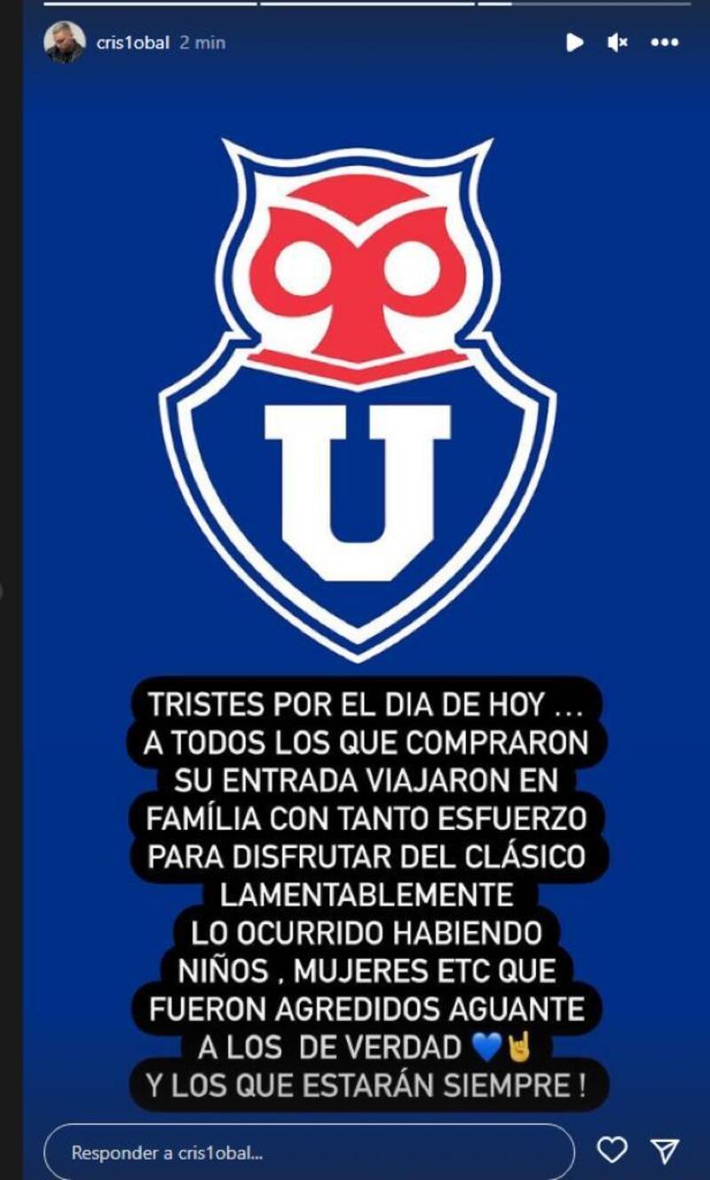 El mensaje de Cristóbal Campos.
