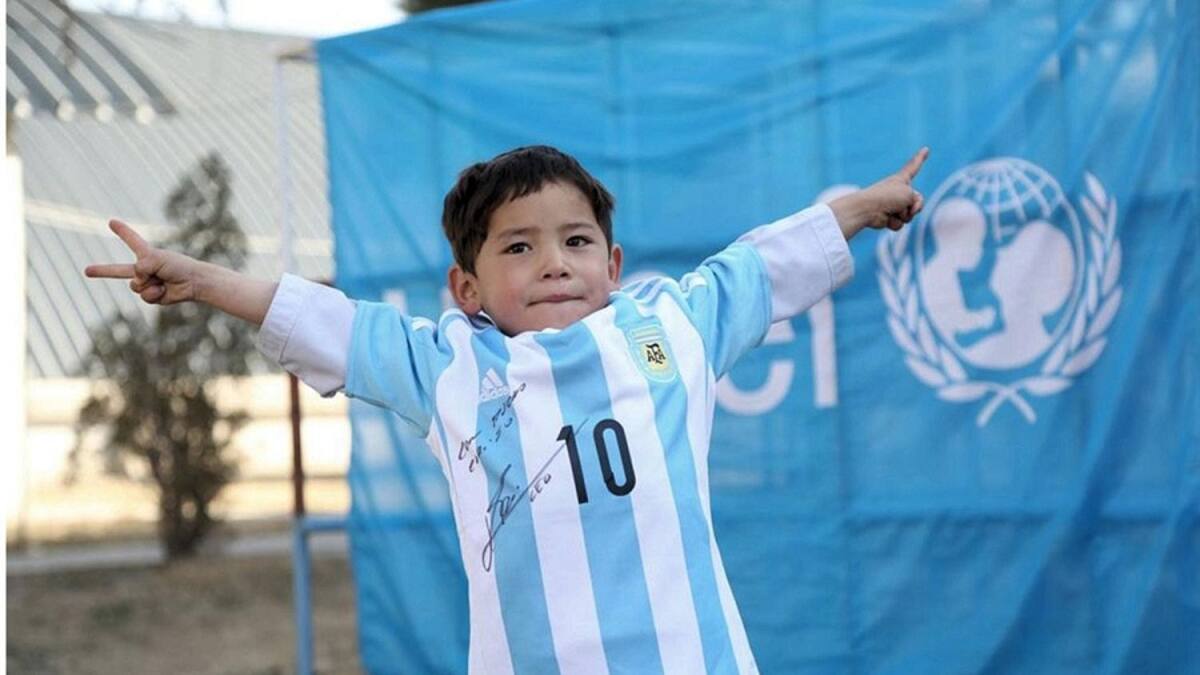 Messi y su cara más amable
