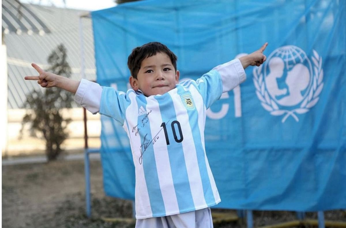 Messi y su cara más amable