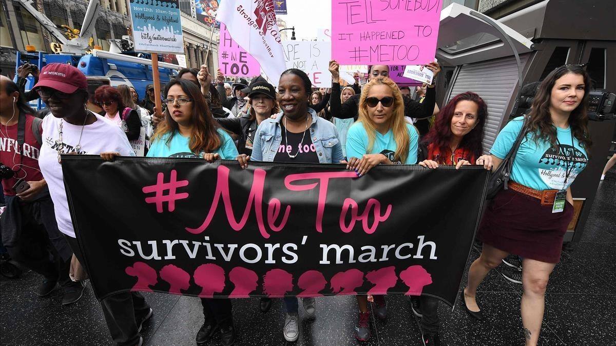Las protagonistas de la historia en la vida real fueron impulsoras del movimiento "#MeToo".