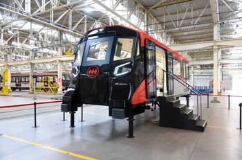 Así serán los nuevos trenes que operarán en la futura línea 7 del Metro de Santiago
