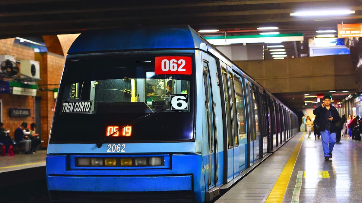 Metro de Santiago anuncia cierre temporal de 5 estaciones de servicio en Línea 2