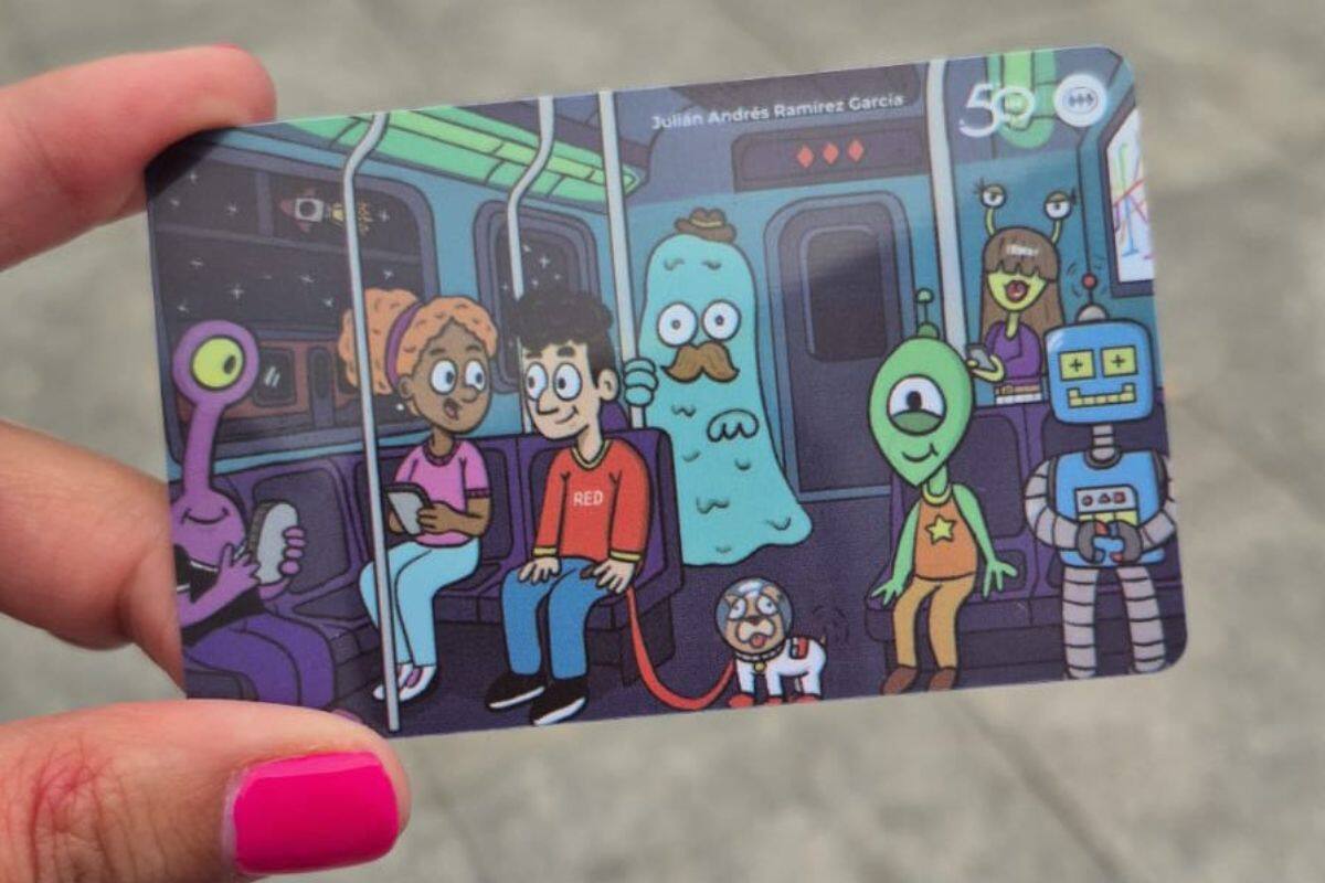 Este fue el diseño ganador del concurso con 3.169 votos.
Créditos: Metro de Santiago.