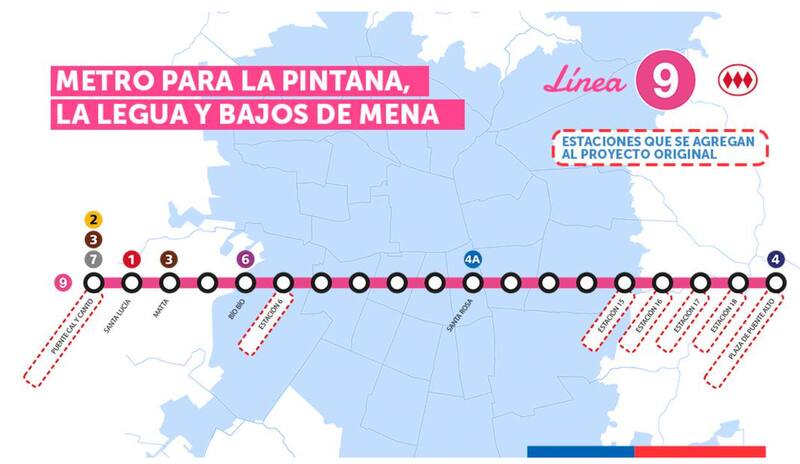 La nueva Línea 9 del Metro contempla 19 estaciones en un trazado de 27 kilómetros.