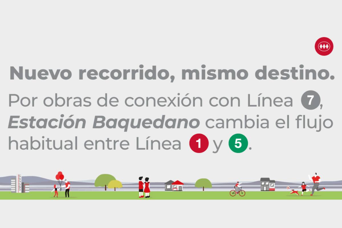 La medida comenzará a regir a contar del próximo 26 de agosto y se extenderá a lo menos hasta marzo del próximo año. Créditos: Metro de Santiago.