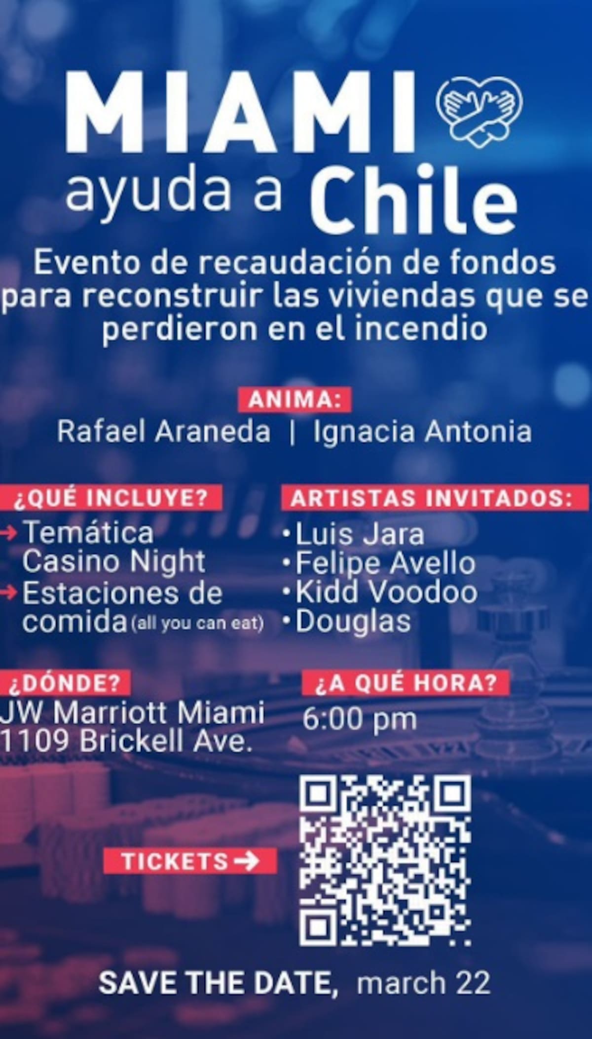 El evento se realizará el próximo viernes 22 de marzo. Créditos: Instagram