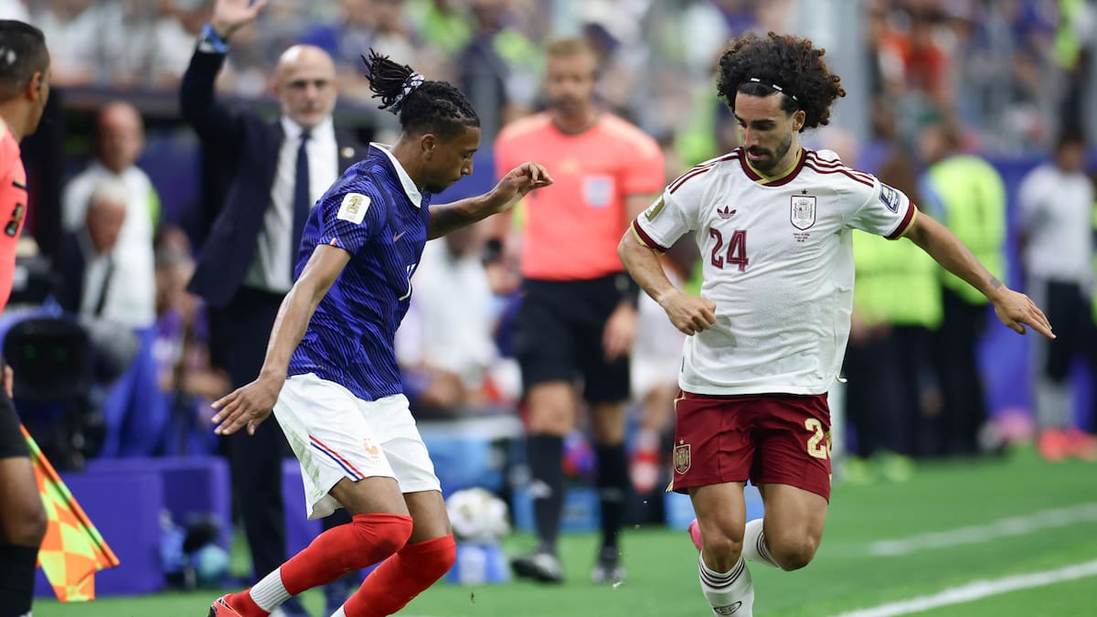 VIDEO | “Vaya put...”: en España destacan el partido de Marc Cucurella con palito a Michael Olise