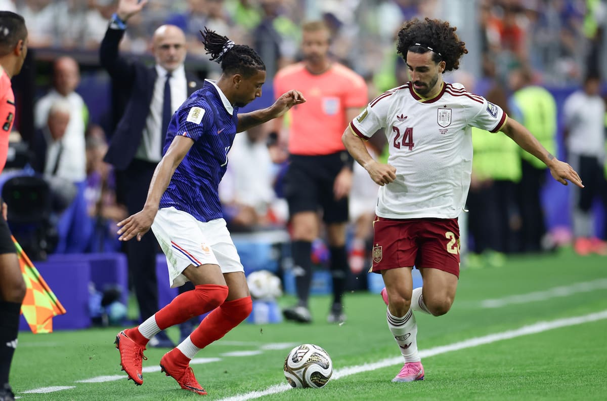 VIDEO | “Vaya put...”: en España destacan el partido de Marc Cucurella con palito a Michael Olise