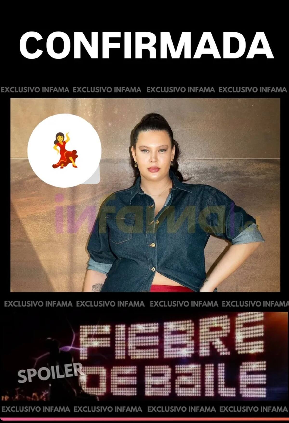 La modelo estaría confirmada para Fiebre de Baile.