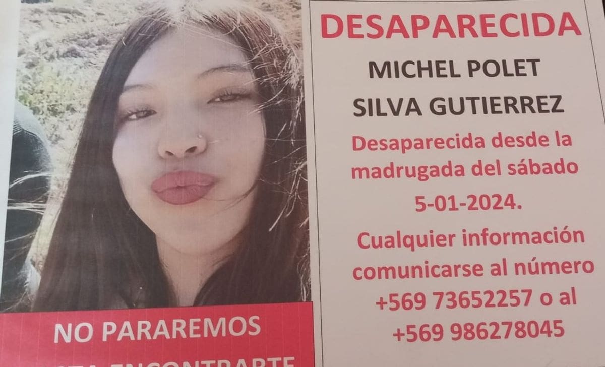 Está desaparecida desde la madrugada del sábado 5 de enero pasado.