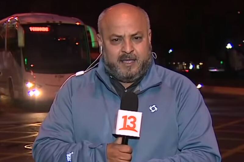El periodista de Canal 13 fue detenido tras atropellar a cuatro ciclistas en estado de ebriedad.