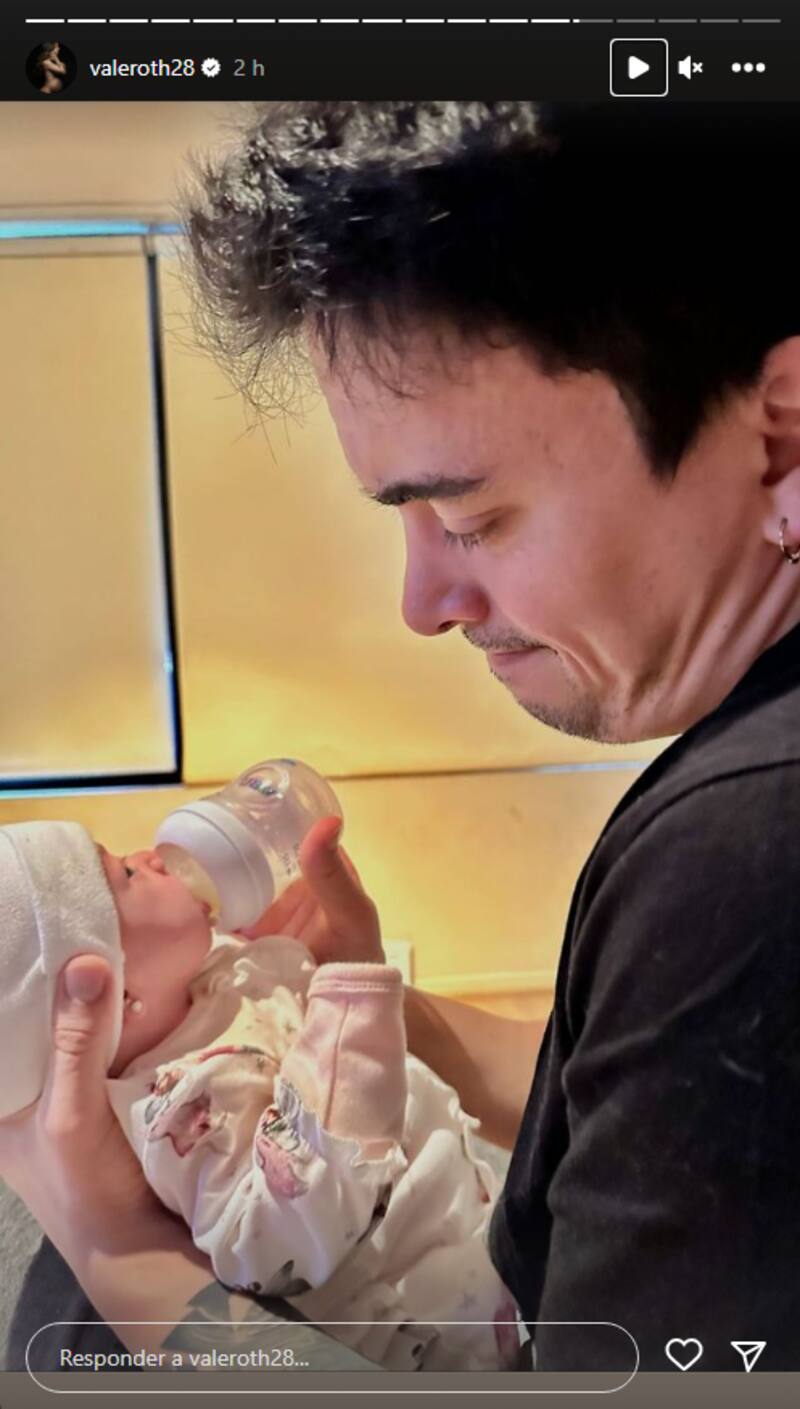 Vale Roth comparte las primeras fotos de su hija Antonia después de ser dada de alta.