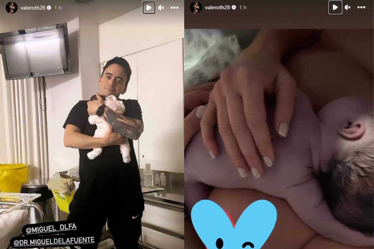 Vale Roth subió las primeras fotos de Antonia, su hija.