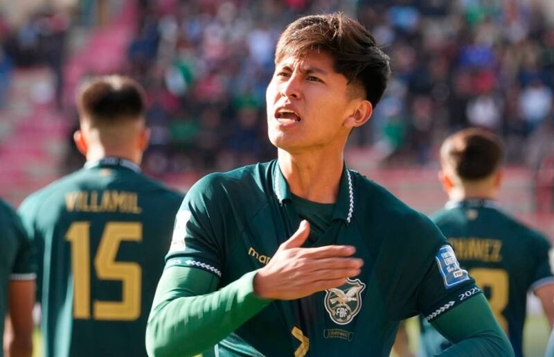 El joven futbolista fue la gran figura de Bolivia en las Eliminatorias Sudamericanas. Foto: Tigo Sports Bolivia