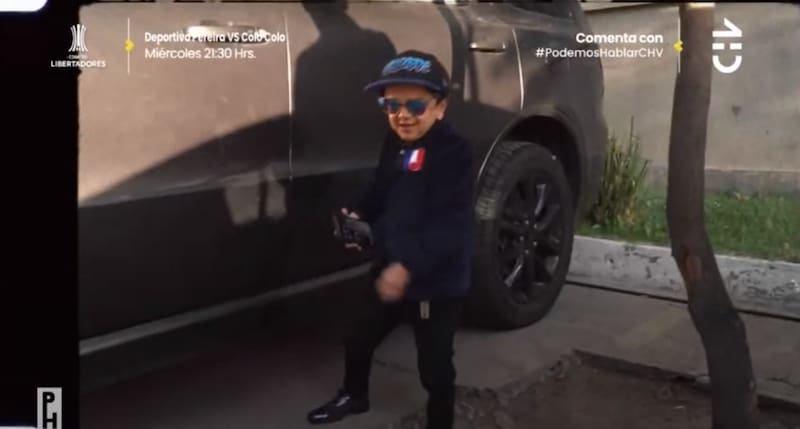 Miguelito en su camioneta. Créditos: CHV.