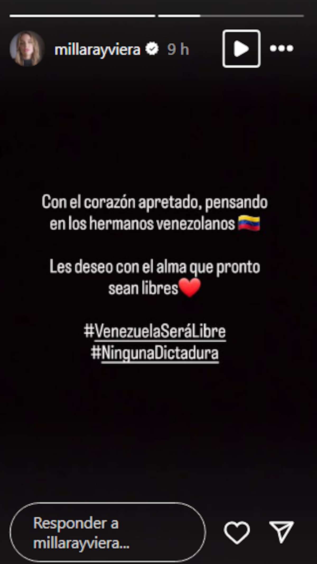 Millaray Viera se pronunció frente a las elecciones en Venezuela.