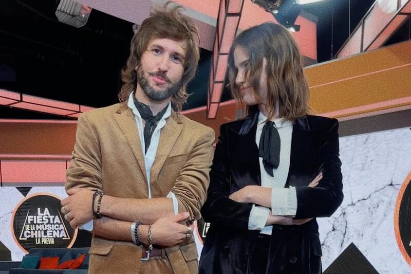 Millaray Viera y Gonzalo Yáñez en la Teletón 2023