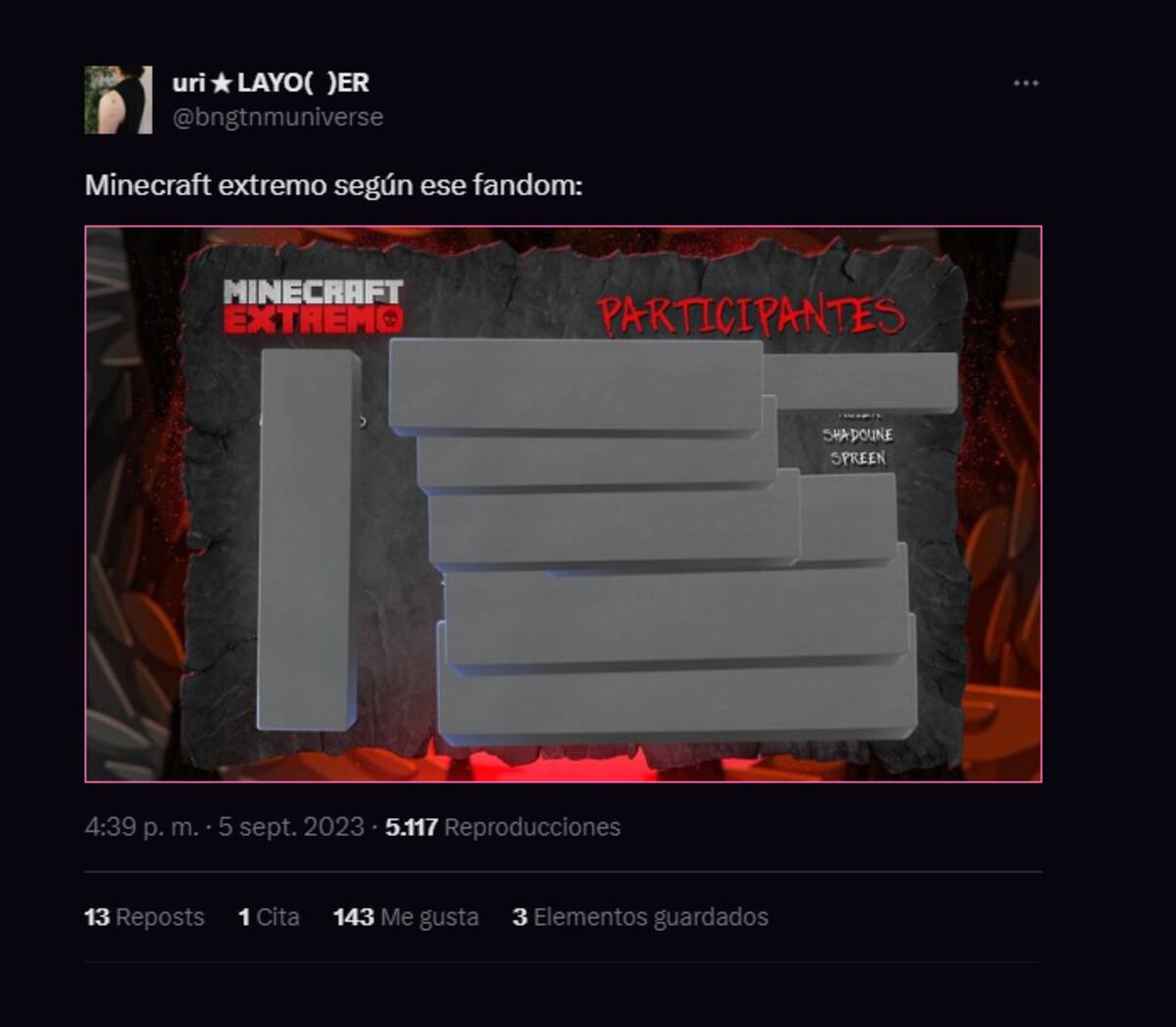Muchos critican directamente a los fandoms por cómo actúan ante esta noticia de Minecraft Extremo.