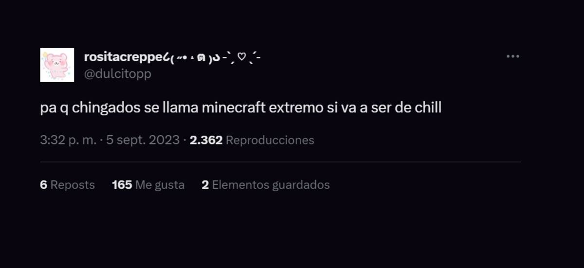 Otros se quejan de la falta de lo "extremo" dentro de esta serie de Minecraft.