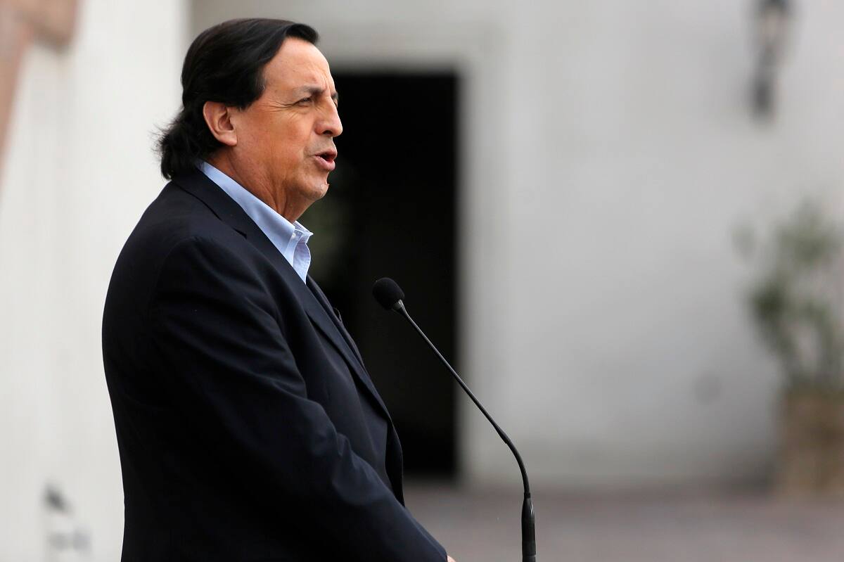 Santiago, 3 de octubre de 2020.
El Ministro del interior Victor Perez junto al Subsecretario Juan Francisco Galli realizan punto de prensa por el accidente de joven caido al Mapocho.
Jonnathan Oyarzun/Aton Chile