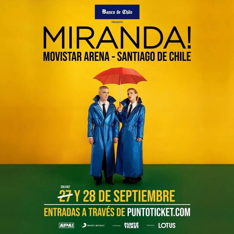 Miranda! en Chile suma nuevo concierto