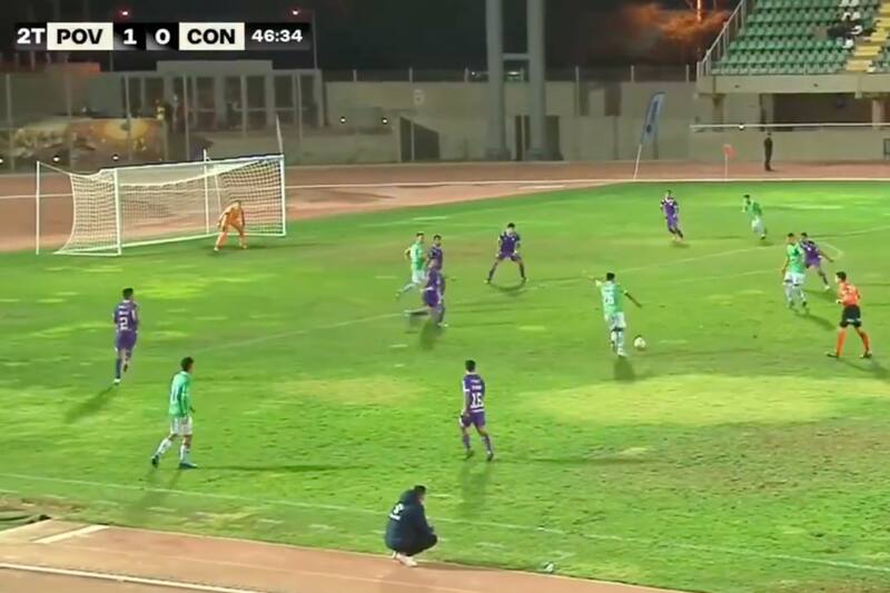 anota un golazo frente a Deportes Concepción.