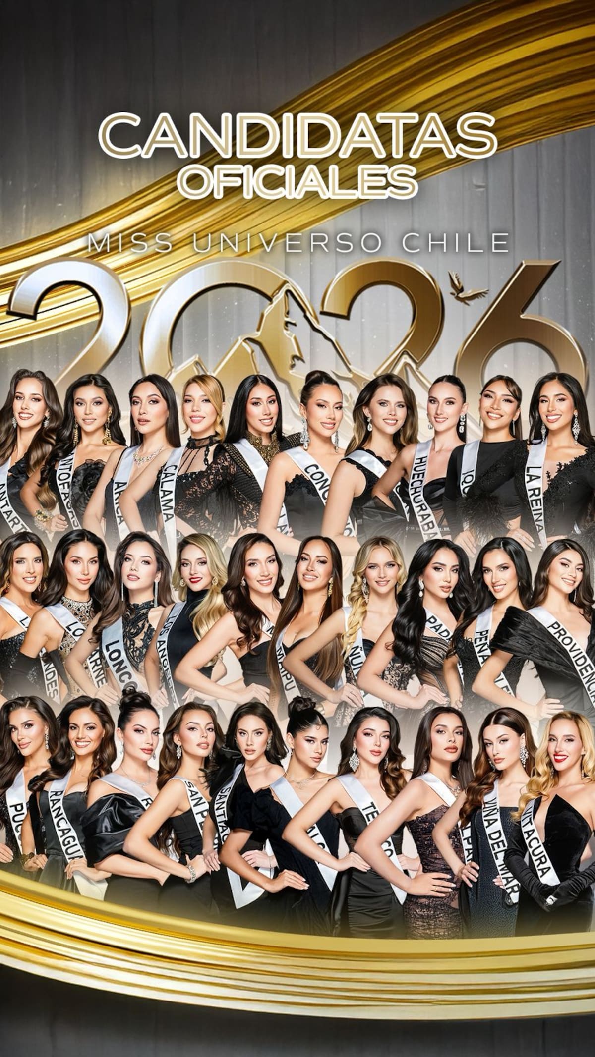 Todas las candidatas. Foto: Gentileza.
