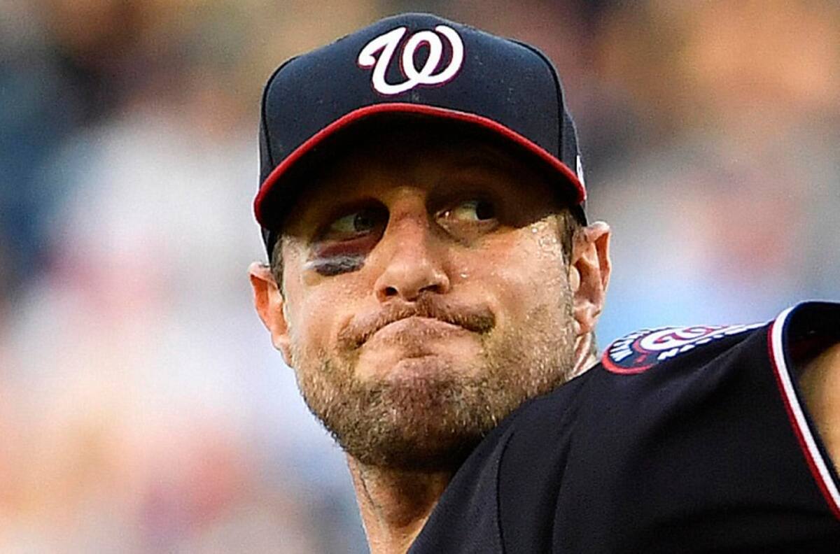 La absurda lesión que se autoprovocó el beibolista Max Scherzer