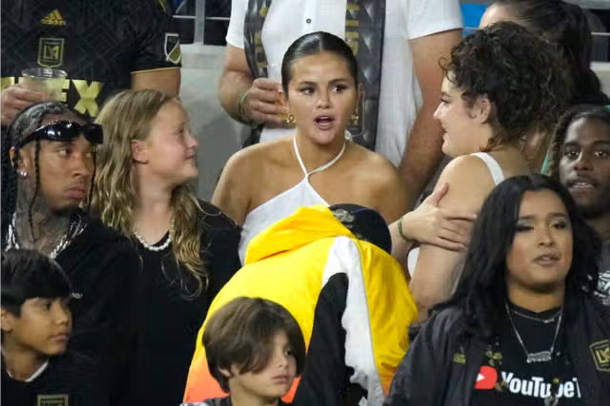 Selena Gomez, una de las personalidades que fueron a ver a Lionel Messi al partido de Inter Miami.