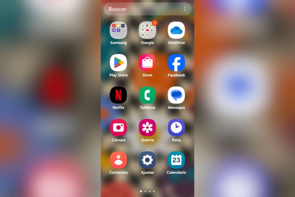 Así se ve el menú de aplicaciones en Android con esta función activada.