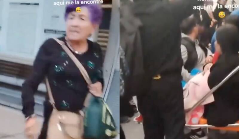 fue descubierta peleando en el Metro.