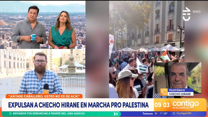 se enfrascó en una acalorada discusión con Checho Hirane.