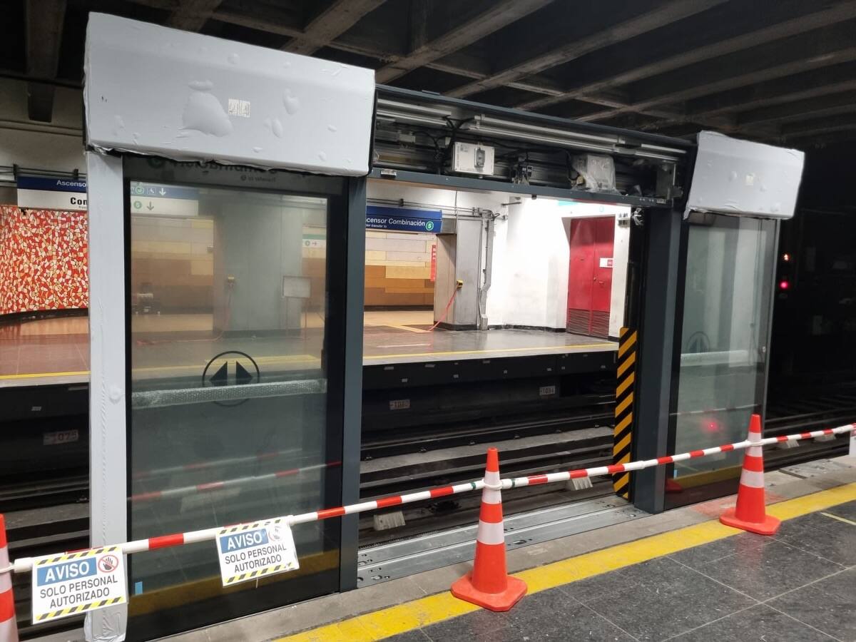Se espera que la primera parte de las obras en San Pablo pueda ser entregada en enero del 2026, mientras que la línea completa estaría finalizada en 2028. Créditos: Metro de Santiago.
