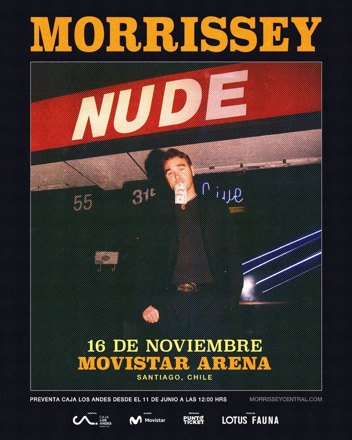 El cantante británico se presentará el 16 de noviembre en Movistar Arena.