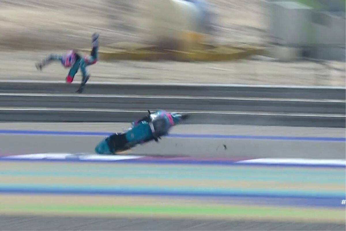 El accidente del británico Jake Dixon.