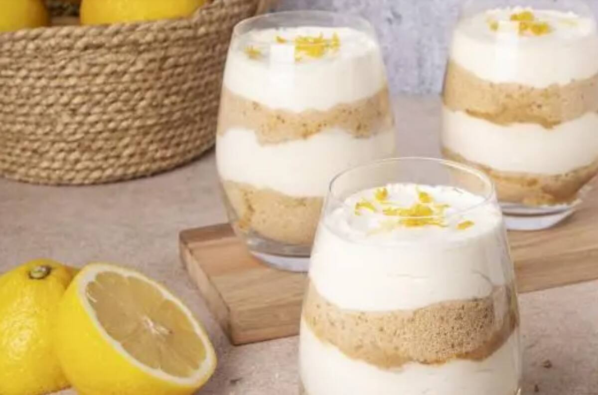 Prepara esta exquisita y rápida receta de mousse de limón con solo 4 ingredientes