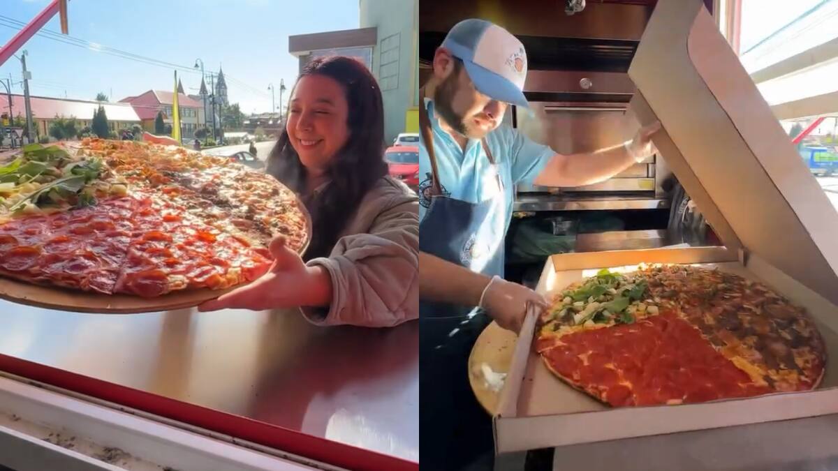 En esta picada venden la pizza más grande del sur de Chile: Precios, ubicación y horarios