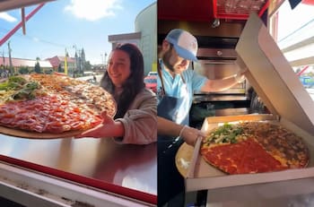 En esta picada venden la pizza más grande del sur de Chile: Precios, ubicación y horarios