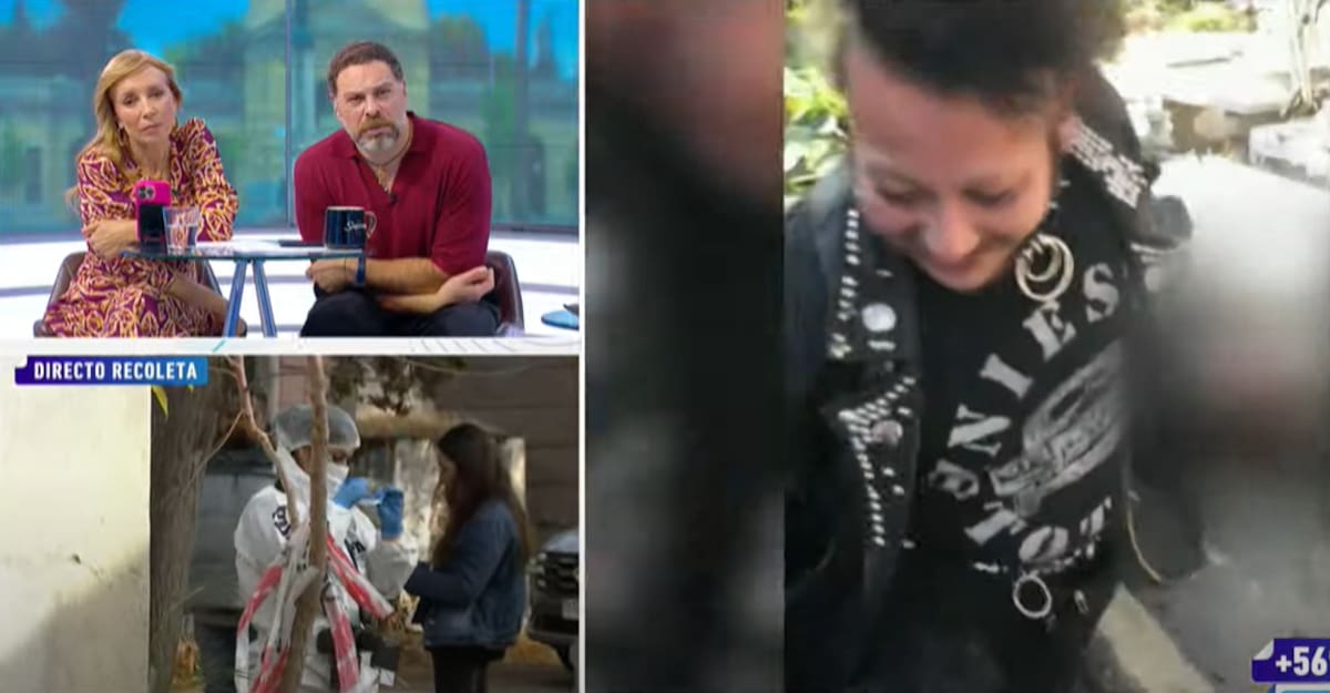 José Antonio Neme enfadado al ver los registros de un sujeto profanando el cementerio.