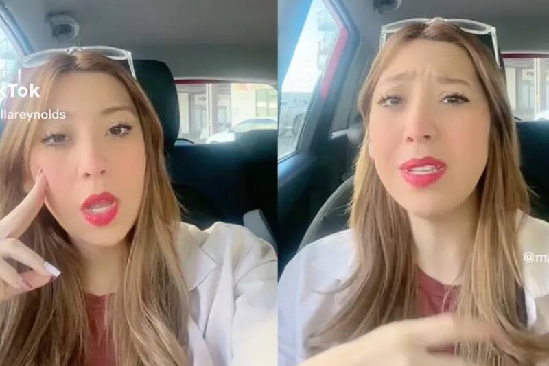 A través de TikTok, una madre joven se queja de la cantidad de tareas escolares que dejan a los estudiantes.