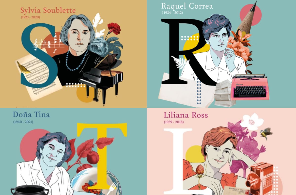 Mujeres, legados que inspiran: La exposición que rinde homenaje a destacadas figuras femeninas chilenas